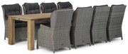 Tuinset 8 personen 300 cm Wicker Grijs Garden Collections Windsor/Brighton