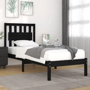 vidaXL Bedframe massief grenenhout zwart 90x190 cm 3FT Single