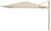 Platinum Challenger rechthoek zweefparasol T2 Premium - 2,6 x 3,5 m. - Champagne Teak