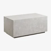 Rechthoekige Mdf Salontafel (90x50 Cm) Aria Wit Marmer - Sklum