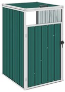 vidaXL Afvalbakberging 72x81x121 cm staal groen