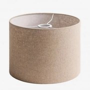Arlina Stoffen Lampenkap Licht Zandbruin & Ø30 Cm - ↑20 Cm - Sklum