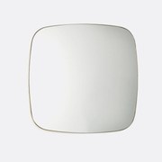 Vierkante spiegel in staalmetaal 60x60 cm, Iodus