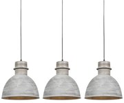 Set van 3 Landelijke hanglampen grijs - Dory Modern E27 rond Binnenverlichting Lamp