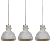 Set van 3 Landelijke hanglampen grijs - Dory Modern E27 rond Binnenverlichting Lamp