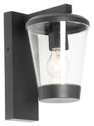 Moderne buiten wandlamp zwart IP44 - Joren