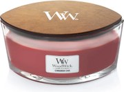 WoodWick geurkaars - Ellipse HearthWick Flame - Cinnamon Chai