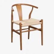 Eetkamerstoel In Iepenhout Uish Edition Ash Brown - Sklum