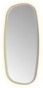 Hotbath &More Contour spiegel deens ovaal 50x100cm geborsteld gunmetal PVD