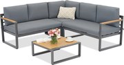 Aluminium tuinhoek Soria Garden Point antraciet