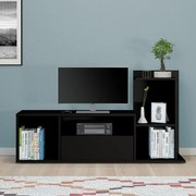 Homemania Tv-meubel Sumatra 120x30x30/65 cm zwart