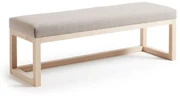 Kave Home Loya Eetkamerbankje Van Hout Beige