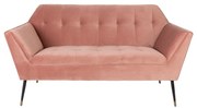 Dutchbone Kate Retro Bankje Velvet Roze