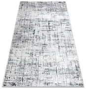Tapijt MEFE modern  8722 Lijnen vintage gewreven  - Structureel,  twee poolhoogte , grijskleuring / wit
