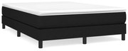 vidaXL Bedframe zonder matras stof zwart 140x200 cm