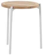 Yoga bijzettafel 45xH55 cm frost grey natural teak 4-Seasons Outdoor