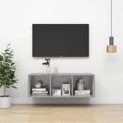 vidaXL Tv-wandmeubel 37x37x107 cm spaanplaat betongrijs