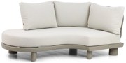 Santika Furniture Santika Guss Hoek/sofa Module Rechts Organisch Aluminium/rope Grijs