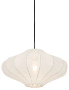 Stoffen Smart hanglamp wit 50cm incl. Wifi ST64 - Plu Design E27 rond Binnenverlichting Lamp