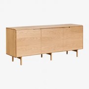 Treveris Eikenhouten Dressoir Eikenhout - Sklum