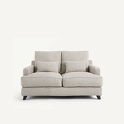 Bank, 2-zit getextureerd viscose/linnen, Alwine