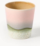 Handbeschilderde beker 70's met reactief glazuur