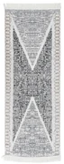 vidaXL Vloerkleed 100x300 cm katoen zwart en grijs