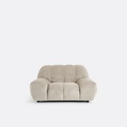 XL fauteuil, dik fluweel, Nuria