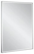 Crosswater MPRO spiegel met verlichting - 80x60cm - LED - verticaal/horizontaal - geborsteld RVS MP6080V