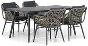 Tuinset 4 personen 170 cm Wicker Taupe Lifestyle Garden Furniture Dolphin/Valencia