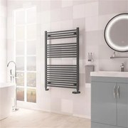 Eastbrook Biava multirail handdoekradiator 75x110cm 843W antraciet