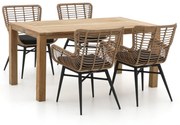 + 10% kassakorting | Diningset Intenso | 4 personen | Tuinset teakhout | 5-delig | Kees Smit Tuinmeubelen