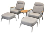 Monza balkonset 5 delig verstelbaar latte rope