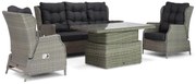 Dining Loungeset 5 personen Wicker Taupe  Garden Collections Chicago/Hamilton