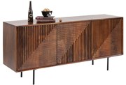 Kare Design Grooves Dressoir Donker Hout - 164x40x79cm.