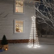 vidaXL Kegelkerstboom 108 LED's koudwit 70x180 cm