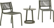 + 10% kassakorting | Bistro- en balkonset Manifesto  | 2 personen aluminium | Tuinset stapelbaar | 3-delig | Kees Smit Tuinmeubelen