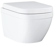 GROHE Euro wandclosetpack diepspoel spoelrandloos 54x37.4cm met closetzitting softclose en quick release wit 39554000