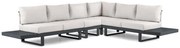Hoek loungeset 6 personen Aluminium Grijs  Lifestyle Garden Furniture Lorenzo
