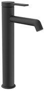 Schutte Los angeles hoge wastafelkraan zwart mat