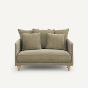 2-zits stonewashed fluwelen bank, Lazare