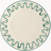 Handbeschilderd dinerbord Leaf
