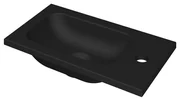 INK Enter Fontein - 40x22x1.6cm - 1 kraangat - porselein zwart mat 3404368