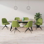 vidaXL Eetkamerstoelen 6 st fluweel lichtgroen