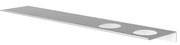 Hotbath &MORE Planchet - 60cm - inclusief bevestigings rails - 2 uitsparingen - voor zeepdispenser of beker - Mat wit SH060H2WH