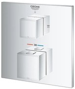 Grohe Grohtherm Cube Mengkraan inbouw - 2 knoppen - mengkraan - chroom 24154000