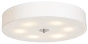 Stoffen Landelijke plafondlamp wit 70 cm - Drum Modern, Landelijk / Rustiek E27 cilinder / rond rond Binnenverlichting Lamp