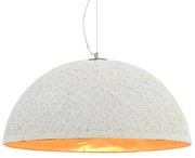 vidaXL Hanglamp E27 Ø50 cm wit en goud