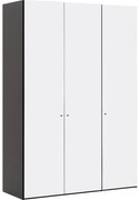 Goossens Kledingkast Easy Storage Ddk, Kledingkast 153 cm breed, 220 cm hoog, 3x glas draaideur