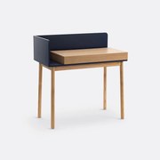 Bureau met 1 lade, eikenfineer, GRAPHY